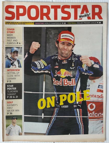 India Sportstar 2006-10 RACING cover issues 10” X 13” (5)