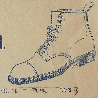 India 1933 Popatlal Zala Shoes Factory Rajkot Illustrated Billhead