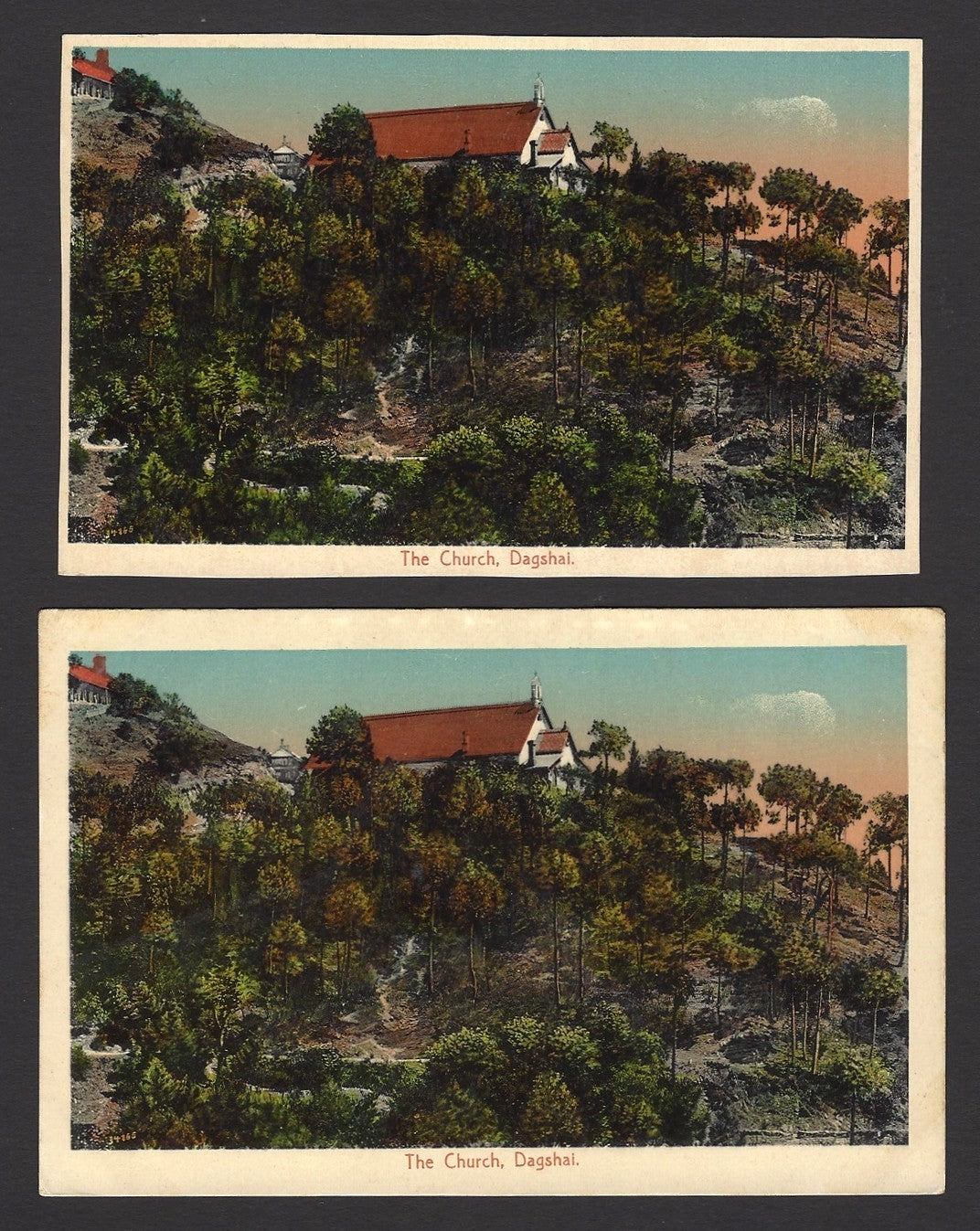 Dagshai, India vintage postcards (7)
