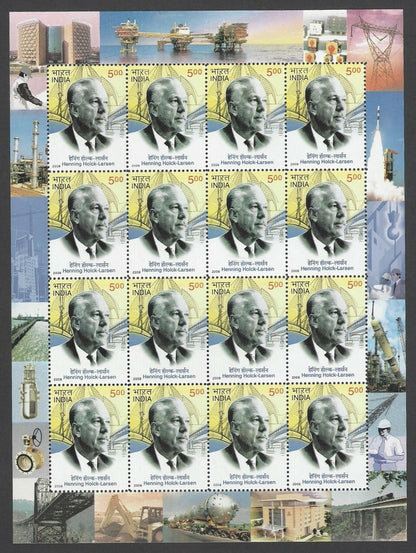 India 2008 Henning Holck – Larsen sheetlet MNH