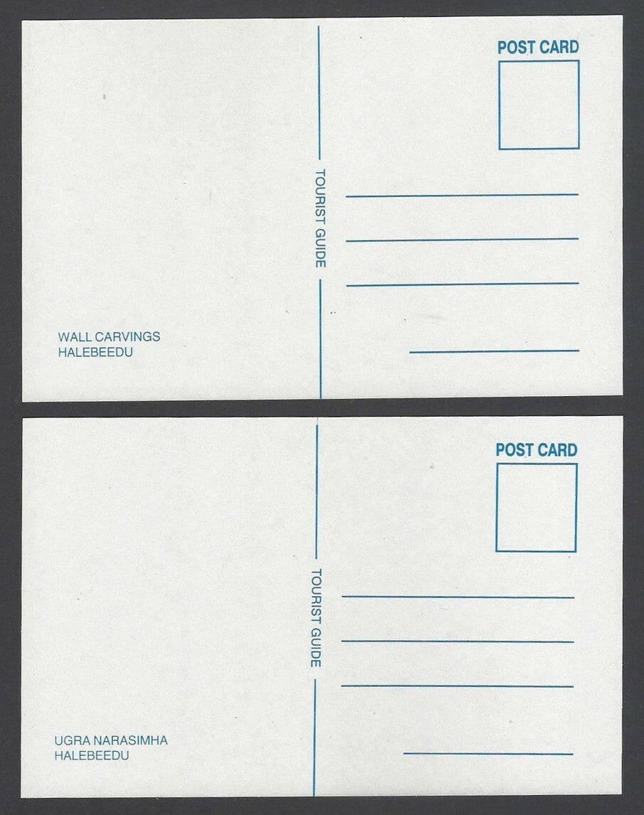 AOP India ARCHITECTURAL VIEWS OF HALEBEEDU packet of 10 picture postcards