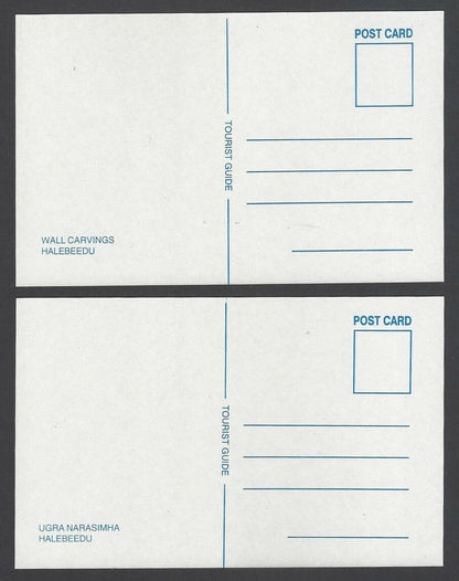 AOP India ARCHITECTURAL VIEWS OF HALEBEEDU packet of 10 picture postcards
