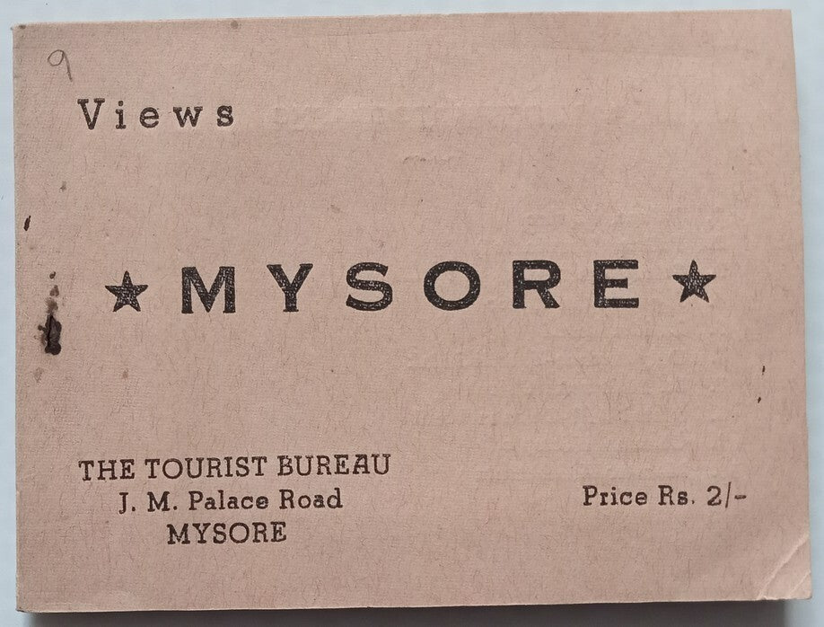 AOP India MYSORE vintage booklet with 9 small photographs