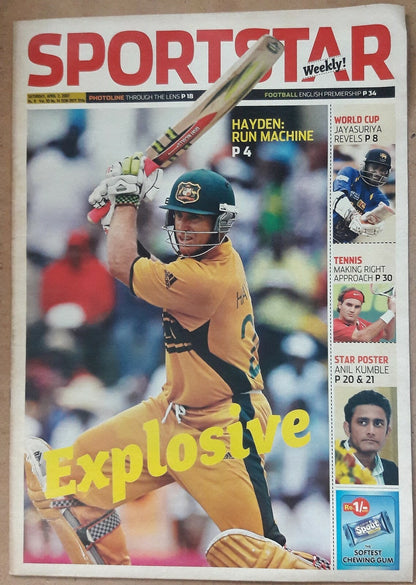 India Sportstar 2007-11 CRICKET cover issues 10” X 13” (5)
