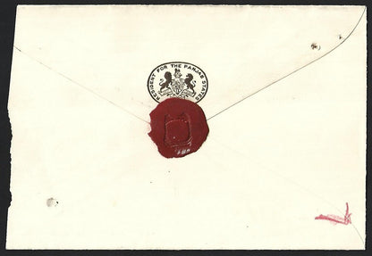 India crested envelope RESIDENT FOR THE PANJAB STATES used