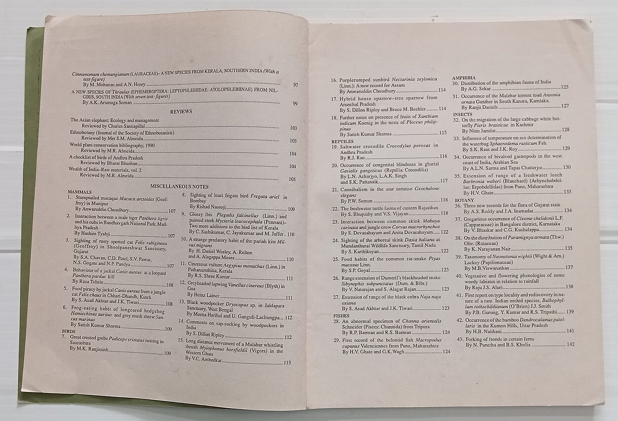 AOP India JOURNAL OF THE BOMBAY NATURAL HISTORY SOCIETY April 1991