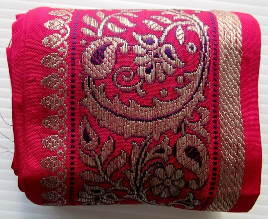 India embroidered border / trim with zari (metallic) threads 10cm x 730cm