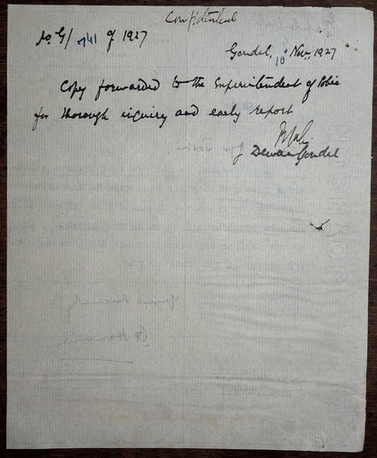 India 1927 confidential correspondence obscene movies smuggled into India States