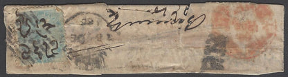 AOP India QV 1865 cover canc Martin Type 4