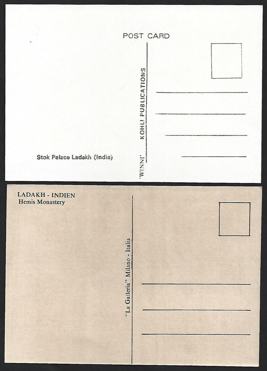 (AOP) Ladakh India Tibet vintage postcards (3)