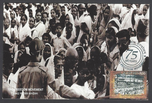 AOP India 2017 Freedom Movement Gandhi maxi card Protest