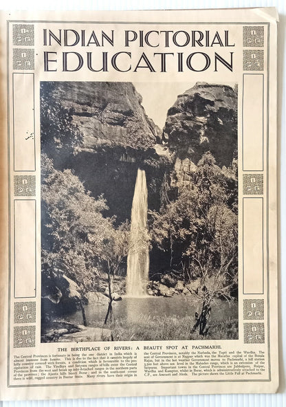INDIAN PICTORAL EDUCATION 1929.30 Vol.1 No.1 1st Issue, Hill Stations 