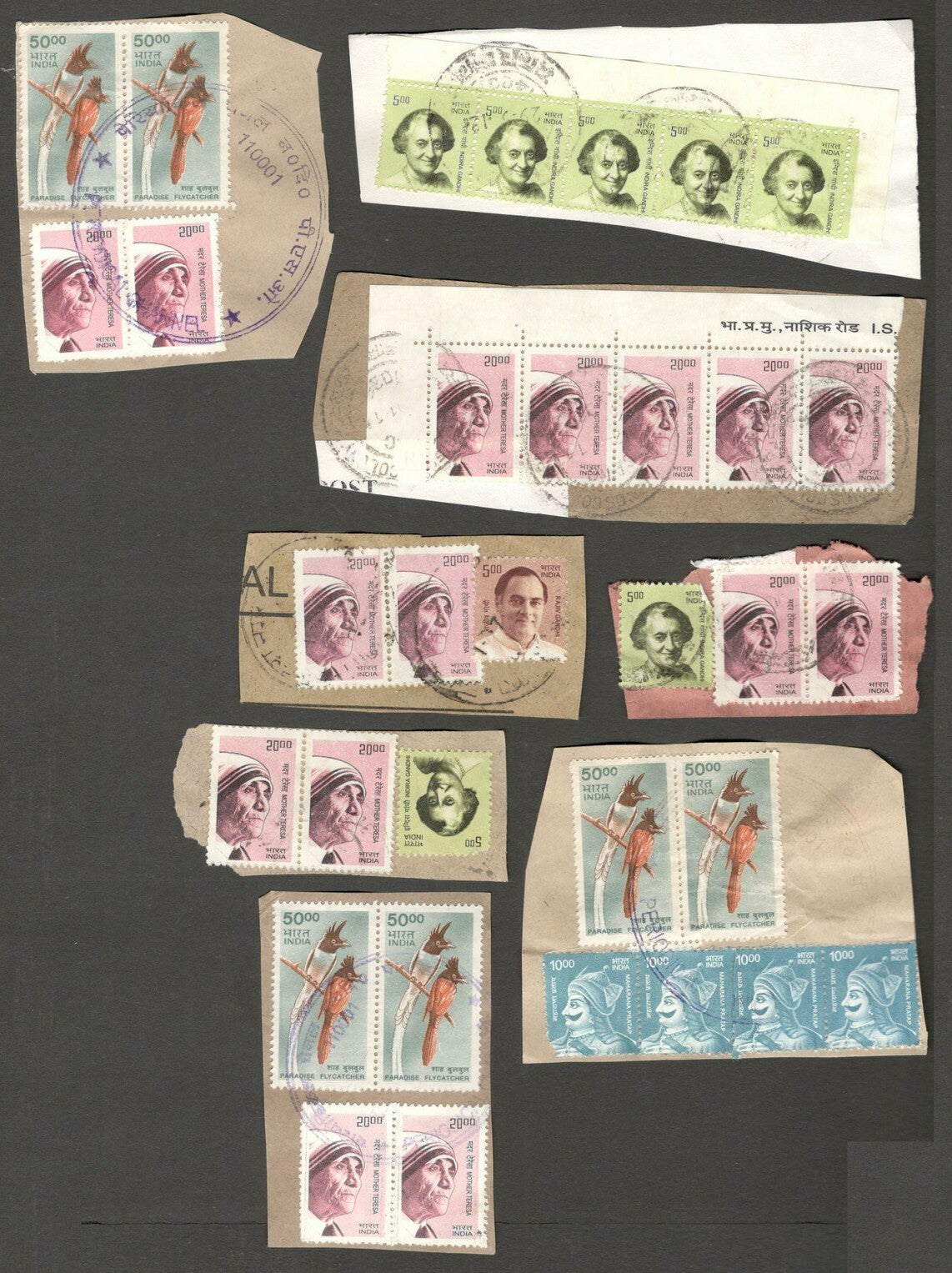 AOP India on paper mix including much high values 350+