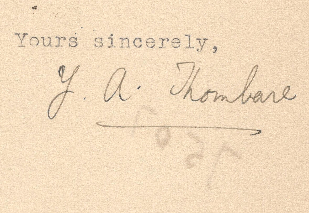 India 1940 crested letter DIWAN OF SANGLI S.M. COUNTRY signed