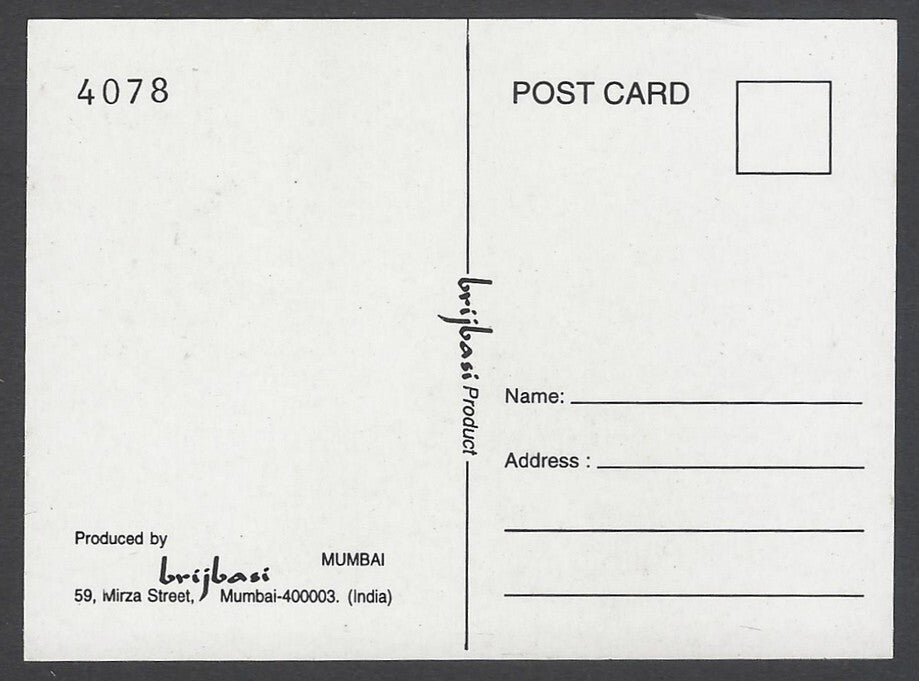 AOP Bollywood India promotional mini postcard (3x4 inches) TWINKLE KHANNA