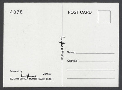 AOP Bollywood India promotional mini postcard (3x4 inches) TWINKLE KHANNA