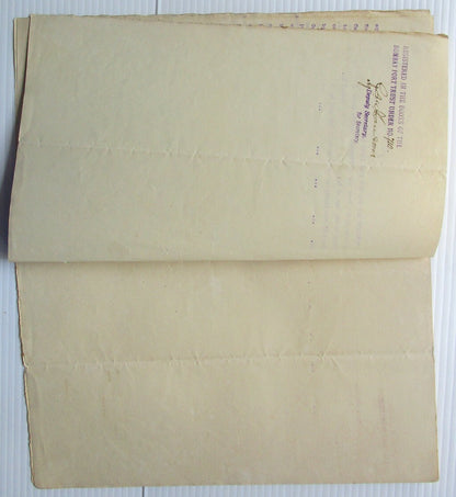 India 1910 indenture signed Sir Chimanlal Setalvad thrice