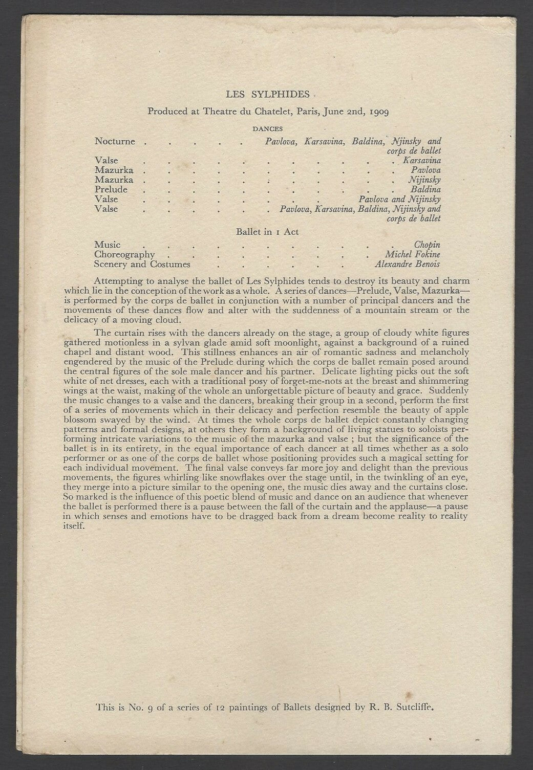 B.I. British India Line Ballets menu cards (3)