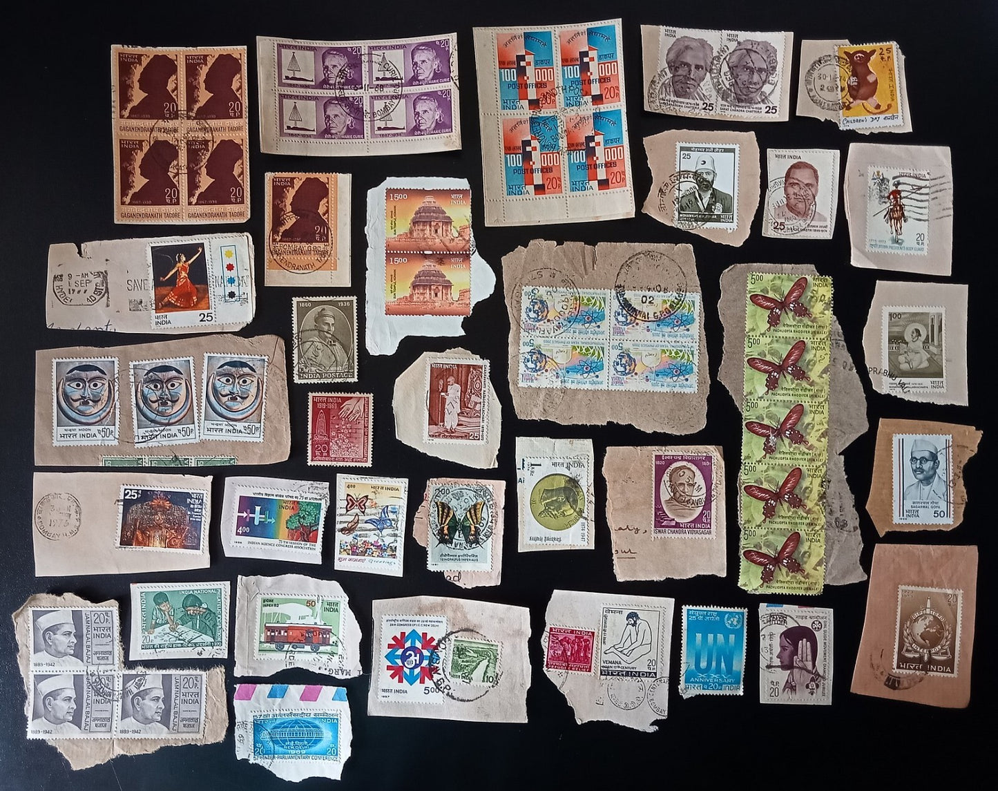 India unpicked on paper commemorative mix (200)