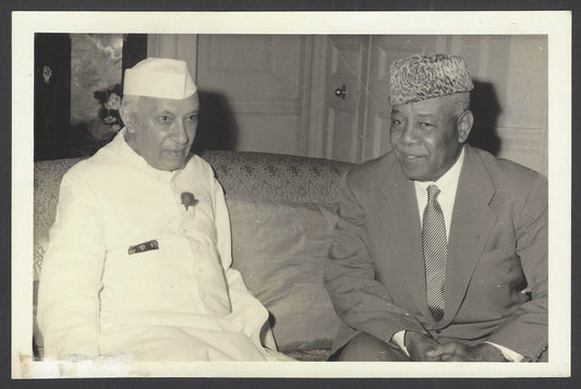 Jawaharlal Nehru Prime Minister of India vintage photo 15x19 cm 