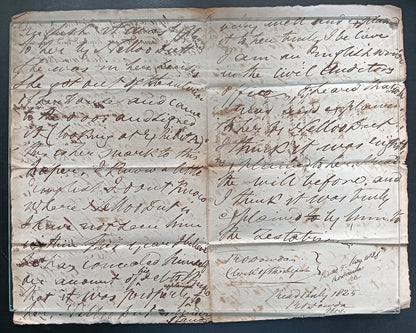 India King George IV 1825 Fort William, Calcutta 3 page document