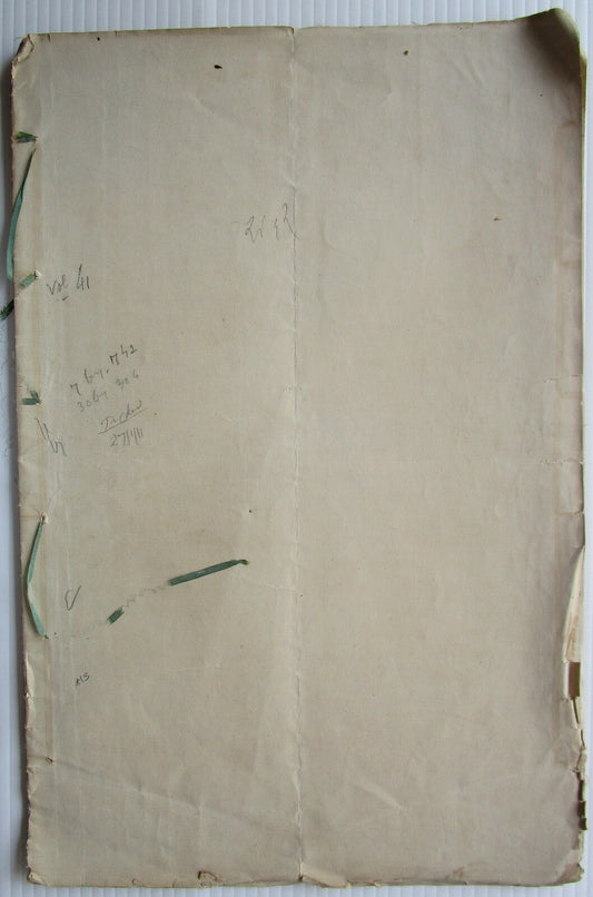 India 1910 Assignment document with Special Adhesive KEdVII 20R, 50R