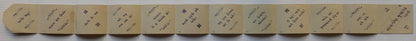 India 12 sectioned folding Parsi greeting card 2.5“ x 3“