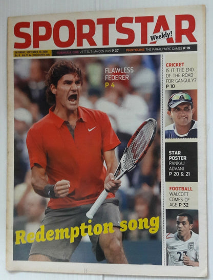 India Sportstar 2008-11 TENNIS cover issues 10” X 13” (5)