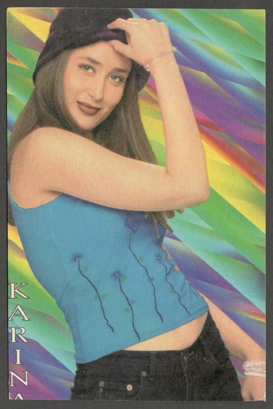AOP India Bollywood vintage postcard KAREENA KAPOOR