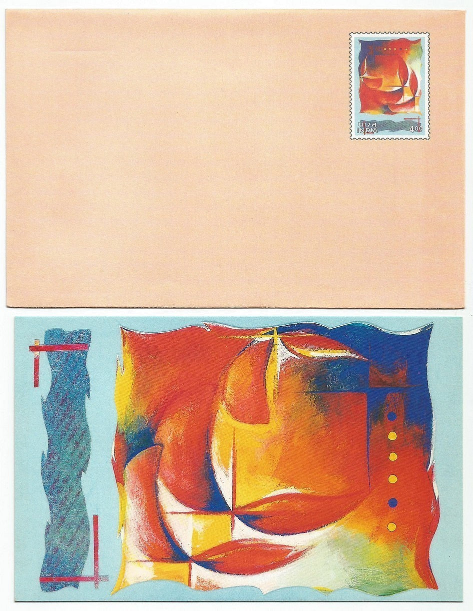 India 21 diff prepaid 4R envelopes issues all with matching greeting cards