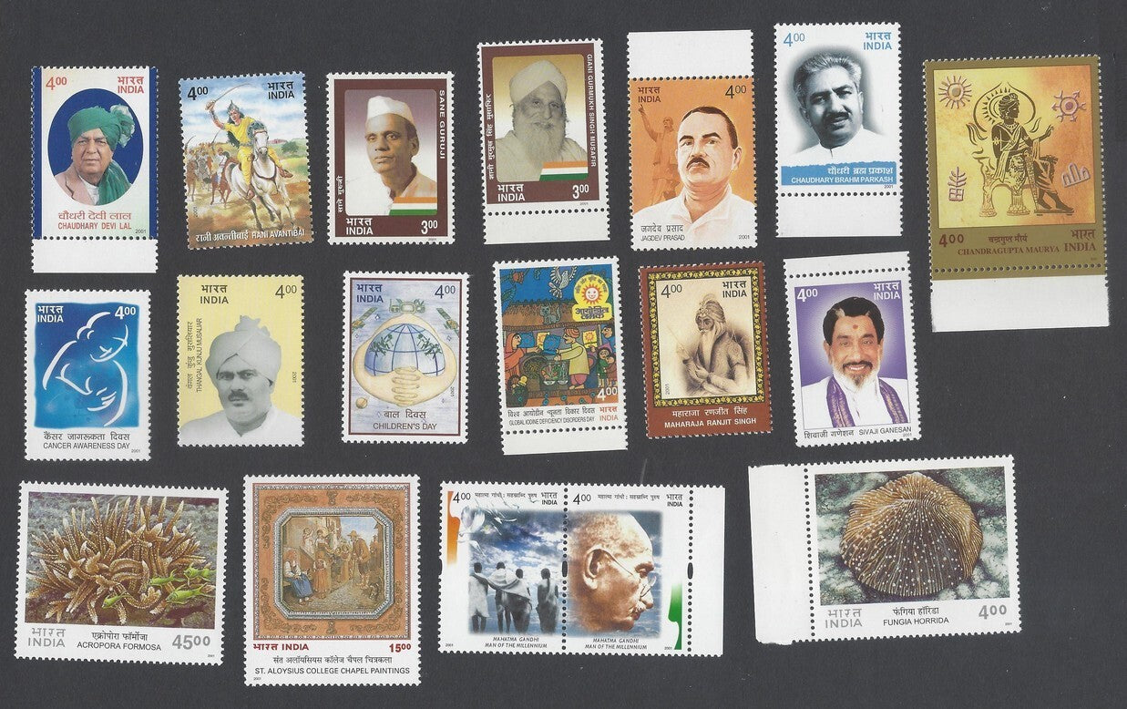 AOP India 2001 Year Set MNH