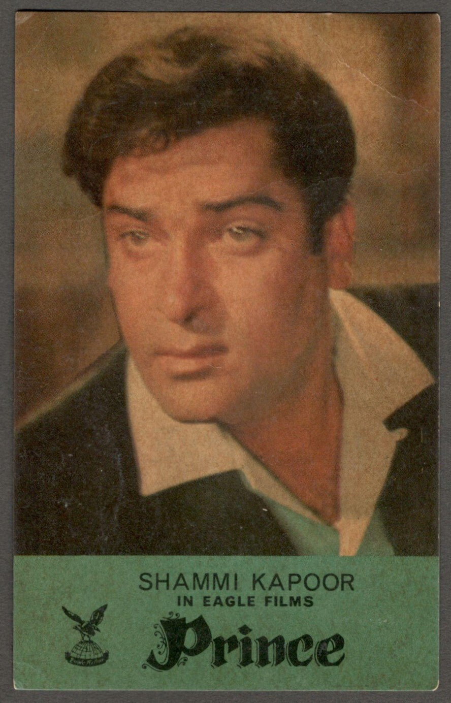 India Bollywood publicity postcard for the movie PRINCE ***ing Shammi Kapoor