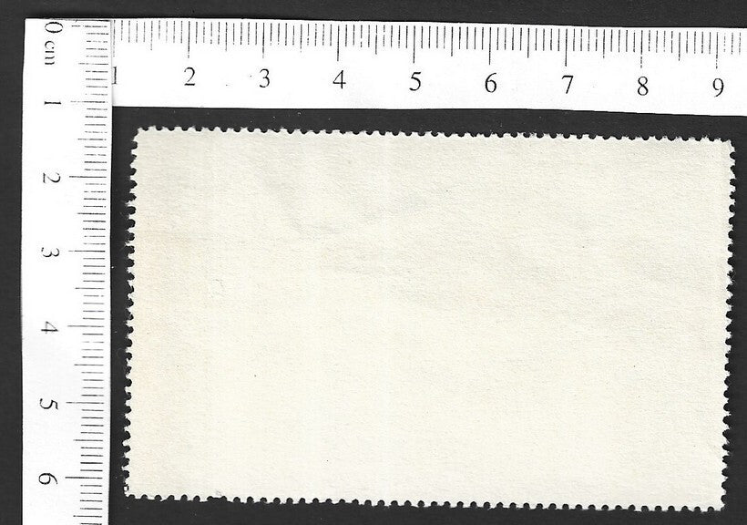 Vintage OVERLAND TO INDIA poster stamp - A TROUBLESOME HILL