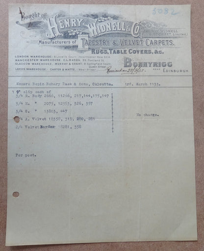 Illustrated 1929-37 letterheads to & from India (6)
