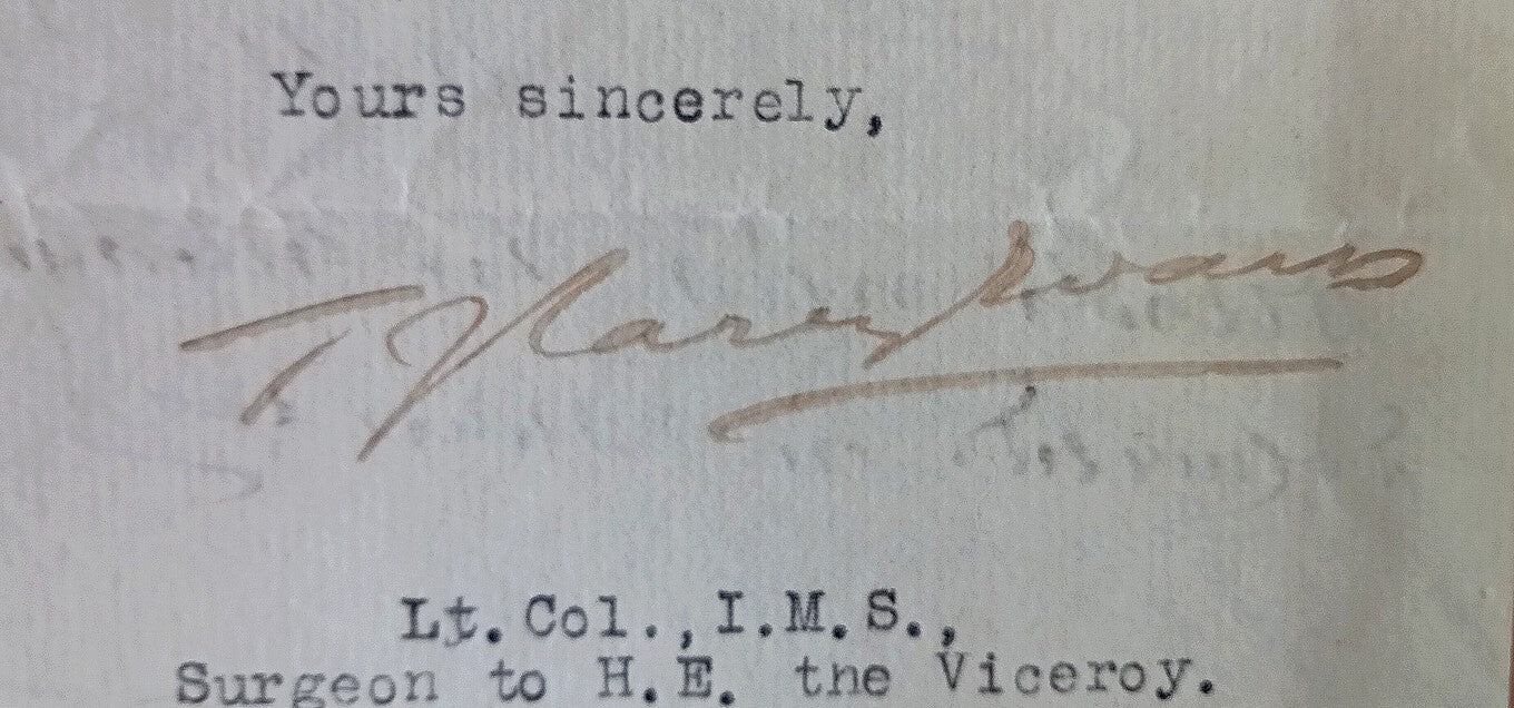 India Vicergal Lodge 1923 National Baby Week correspondence & literature
