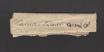 India 1800s Chilka Dak EL hand-drawn Trident Guild Mark