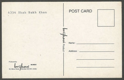 AOP India Bollywood vintage postcard SHAH RUKH KHAN in flat cap