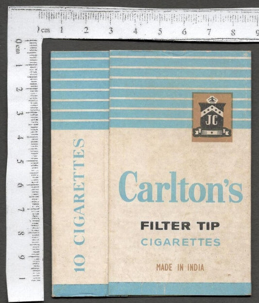 AOP India vintage empty packet CARLTON,S FILTER TIP Cigarettes