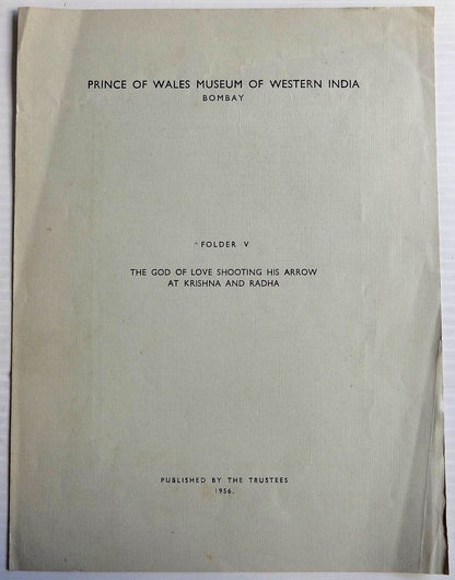 Prince of Wales Museum Bombay India print GOD OF LOVE SHOOTS RADHA & KRISHNA