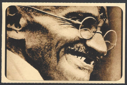 AOP India full back pictorial 50p Gandhi postal card GANDHI 