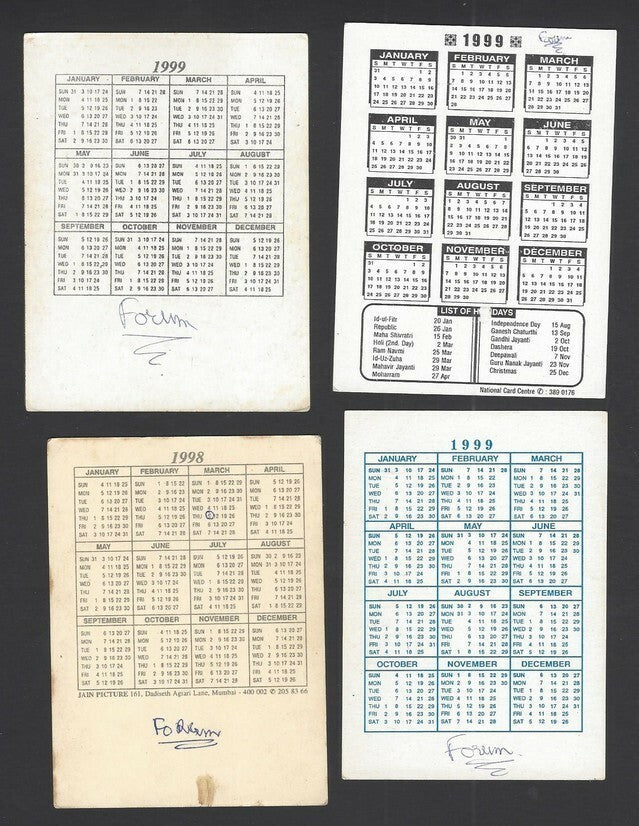 India Bollywood Salman Khan pocket calendar cards (16)
