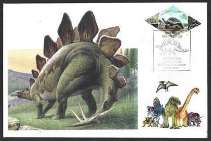 India Dinosaurs STEGOSAURUS set of 10 Children's Day event covers