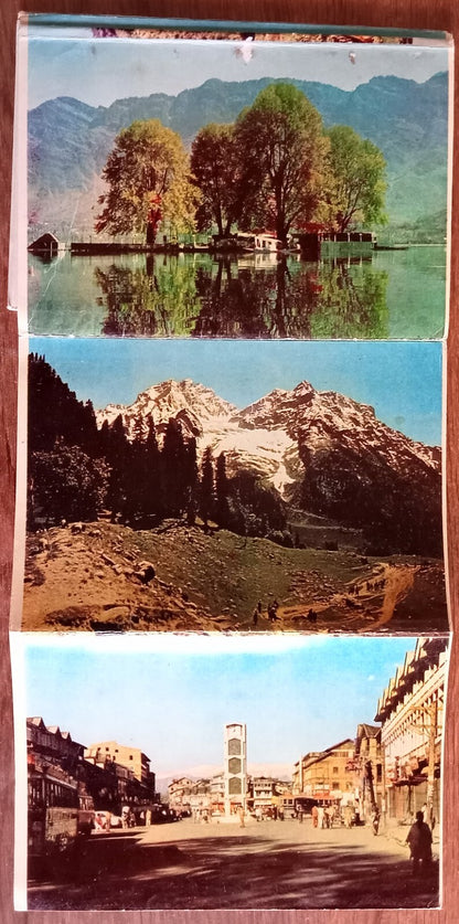 (AOP) India  - Kashmir vintage booklet of 10 postcards