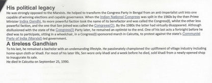 AOP India Prafulla Chandra Sen, Chief Minister West Bengal signed postcard