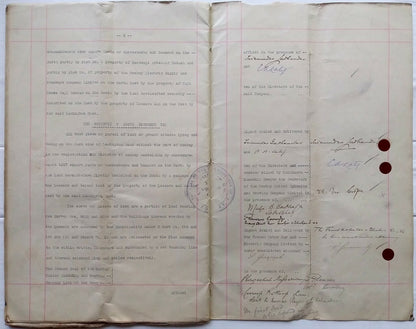 India 1927 Agreement The French Motor Car & Electric Co. Paris