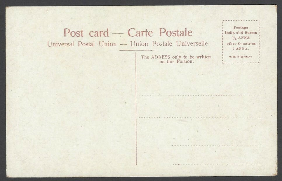 India BOMBAY vintage colour postcard Esplanade Road