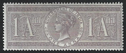 India 1866 Special Adhesive 1a lilac MNH