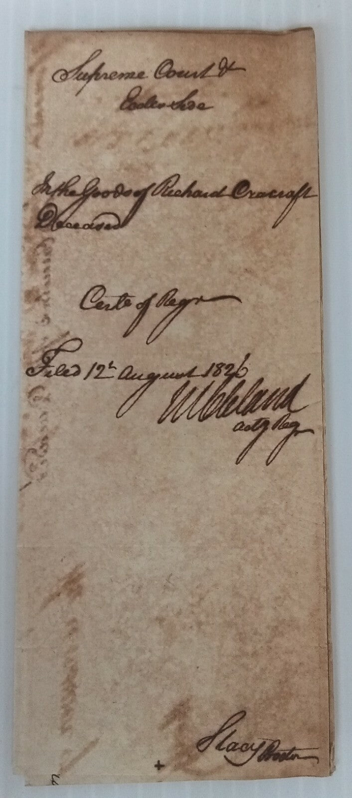 AOP India 1826 Supreme Court, Fort Williams, Calcutta document