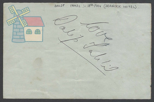 AOP Bollywood DALIP TAHIL & MAZHAR KHAN autograph 