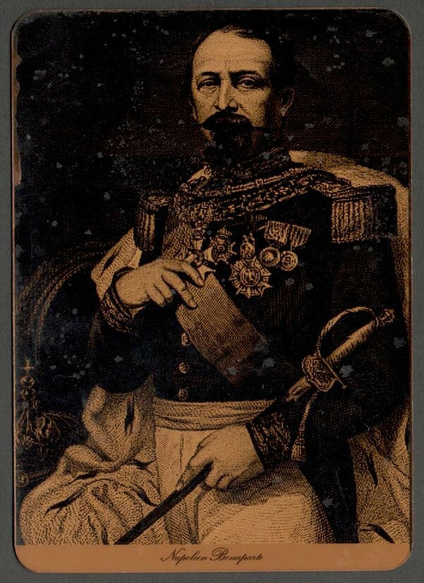 AOP India vintage look replica postcard Napoleon Bonaparte